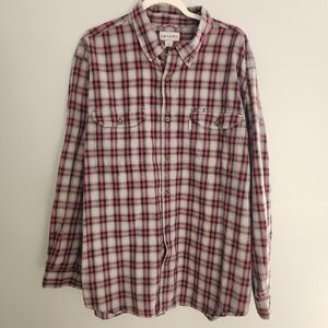 Carhartt Men's Red Plaid Shirt 2XL